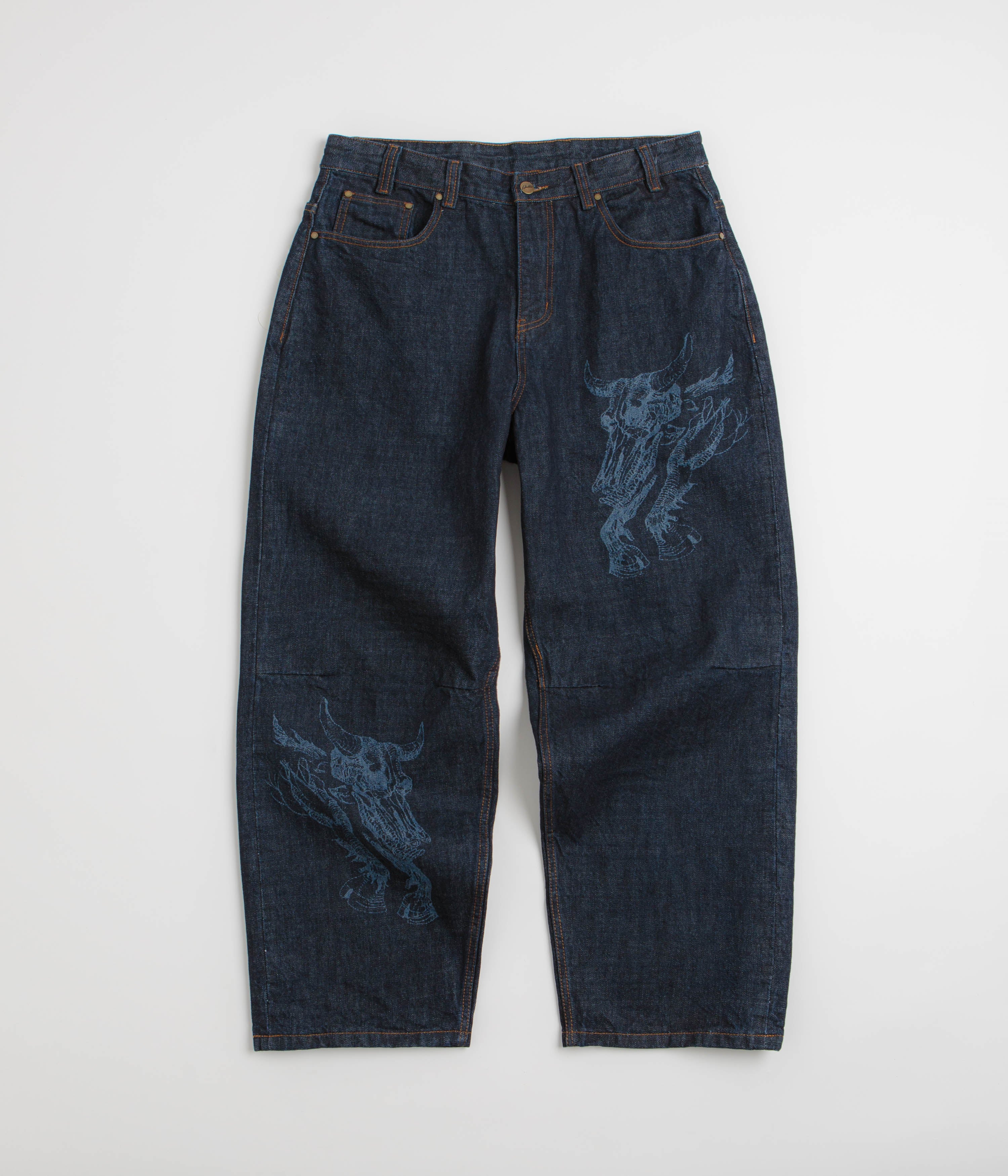Butter Goods x Daniel Johnston Bull Selvedge Jeans - Raw Indigo