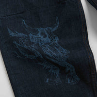 Butter Goods x Daniel Johnston Bull Selvedge Jeans in Raw Indigo thumbnail