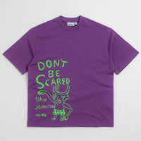Butter Goods x Daniel Johnston Don't Be Scared T-Shirt in Grape thumbnail