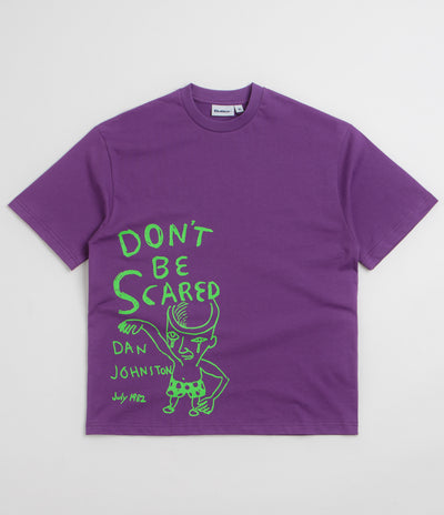 Butter Goods x Daniel Johnston Don't Be Scared T-Shirt in Grape