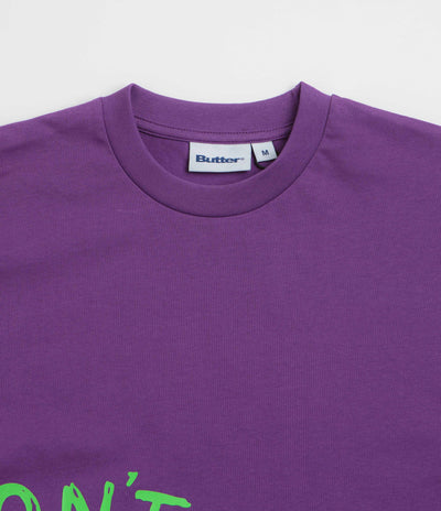 Butter Goods x Daniel Johnston Don't Be Scared T-Shirt in Grape