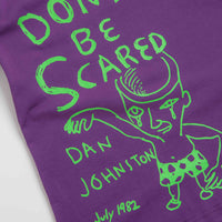 Butter Goods x Daniel Johnston Don't Be Scared T-Shirt in Grape thumbnail