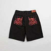 Butter Goods x Daniel Johnston Dragon Denim Shorts - Washed Black thumbnail