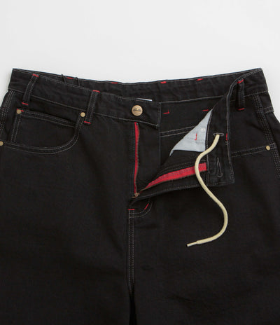 Butter Goods x Daniel Johnston Dragon Denim Shorts - Washed Black
