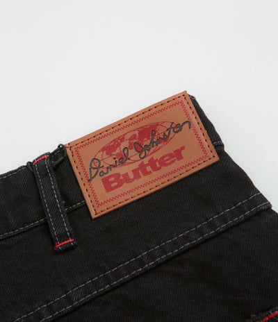 Butter Goods x Daniel Johnston Dragon Denim Shorts - Washed Black