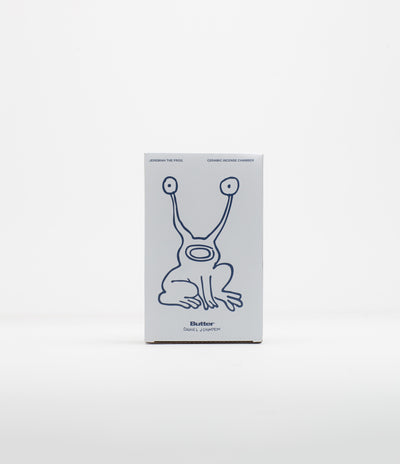 Butter Goods x Daniel Johnston Frog Ceramic Incense Holder in Light Green