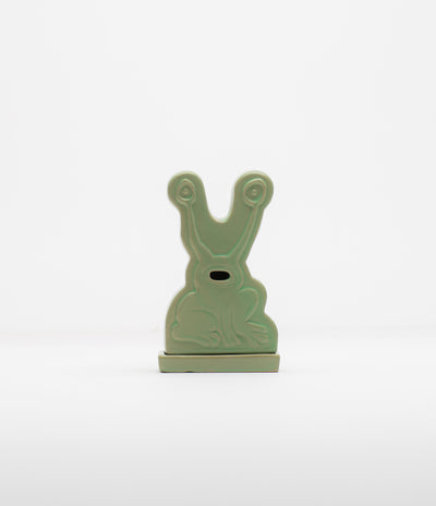 Butter Goods x Daniel Johnston Frog Ceramic Incense Holder in Light Green