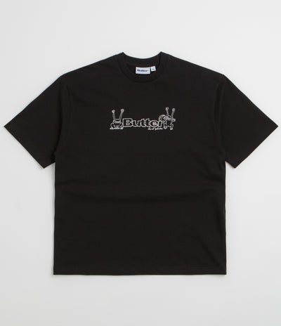 Butter Goods x Daniel Johnston Frog Logo T-Shirt in Black