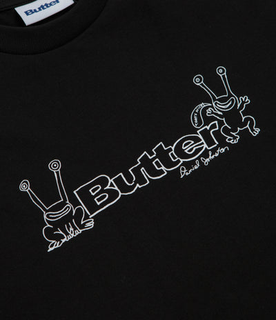 Butter Goods x Daniel Johnston Frog Logo T-Shirt in Black