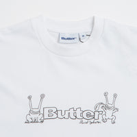 Butter Goods x Daniel Johnston Frog Logo T-Shirt in White thumbnail