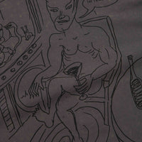Butter Goods x Daniel Johnston Satan T-Shirt in Black Acid Wash thumbnail