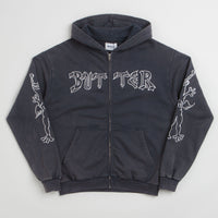 Butter Goods x Daniel Johnston Thirteen Zip-Thru Hoodie - Washed Navy thumbnail