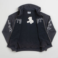 Butter Goods x Daniel Johnston Thirteen Zip-Thru Hoodie - Washed Navy thumbnail