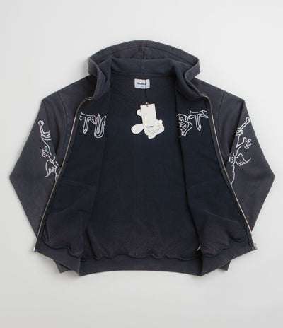 Butter Goods x Daniel Johnston Thirteen Zip-Thru Hoodie - Washed Navy