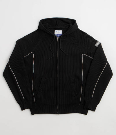 Butter Goods x Dougie George Zip-Thru Knit Hoodie - Black