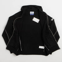 Butter Goods x Dougie George Zip-Thru Knit Hoodie - Black thumbnail