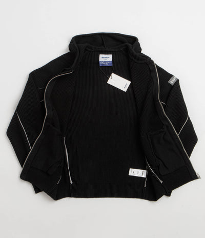 Butter Goods x Dougie George Zip-Thru Knit Hoodie - Black