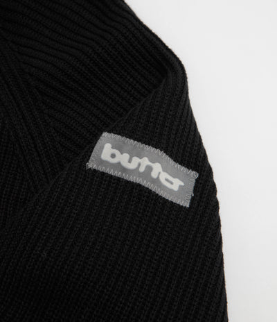 Butter Goods x Dougie George Zip-Thru Knit Hoodie - Black