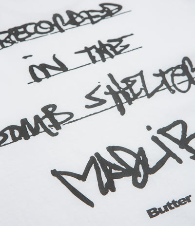 Butter Goods x Madlib Bomb Shelter T-Shirt in White