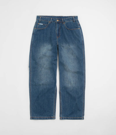 Butter Goods x Peanuts Spike Denim Jeans - Distressed Indigo