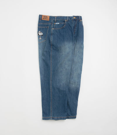 Butter Goods x Peanuts Spike Denim Jeans - Distressed Indigo