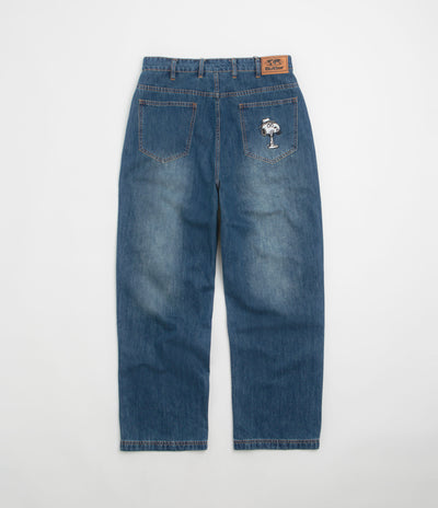 Butter Goods x Peanuts Spike Denim Jeans - Distressed Indigo