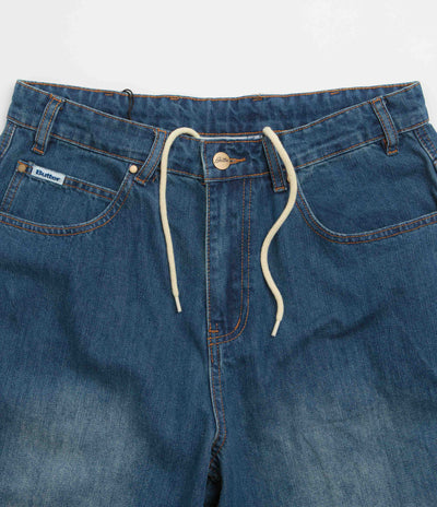 Butter Goods x Peanuts Spike Denim Jeans - Distressed Indigo