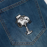 Butter Goods x Peanuts Spike Denim Jeans - Distressed Indigo thumbnail
