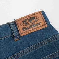 Butter Goods x Peanuts Spike Denim Jeans - Distressed Indigo thumbnail