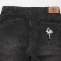Butter Goods x Peanuts Spike Denim Jeans - Faded Black thumbnail