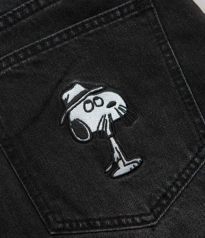 Butter Goods x Peanuts Spike Denim Jeans - Faded Black