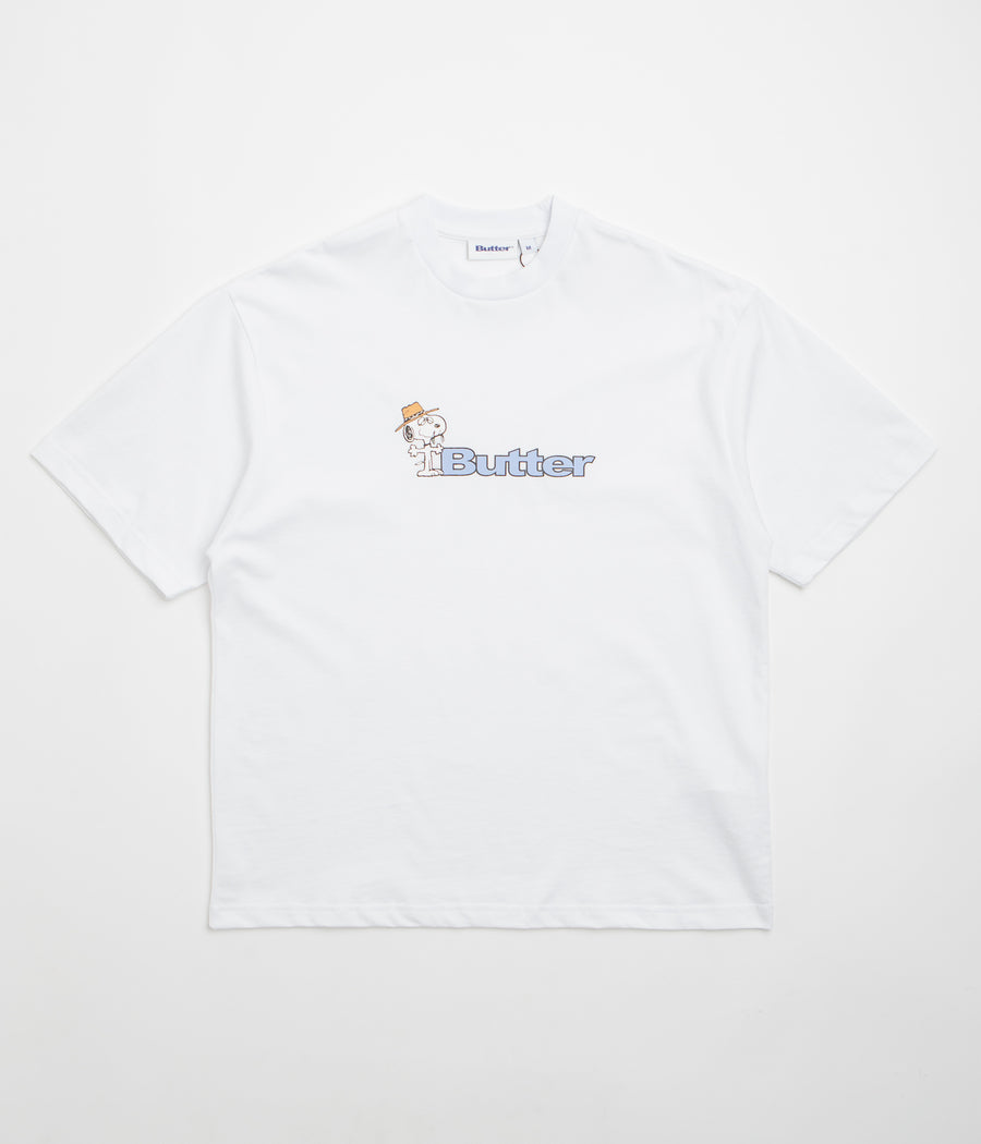 Butter Goods x Peanuts Spike Logo T-Shirt - White