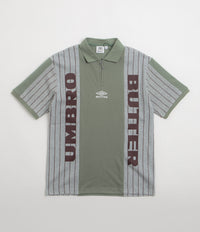 Butter Goods x Umbro Athletica Polo Shirt in Sage