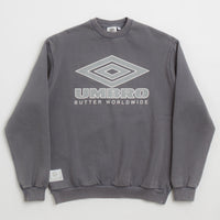 Butter Goods x Umbro Diamond Logo Crewneck Sweatshirt - Washed Slate thumbnail