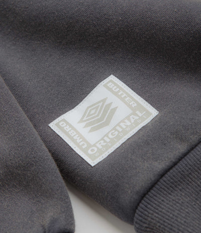 Butter Goods x Umbro Diamond Logo Crewneck Sweatshirt - Washed Slate