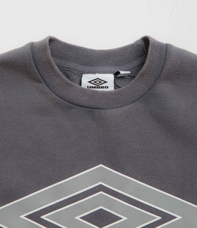 Butter Goods x Umbro Diamond Logo Crewneck Sweatshirt - Washed Slate