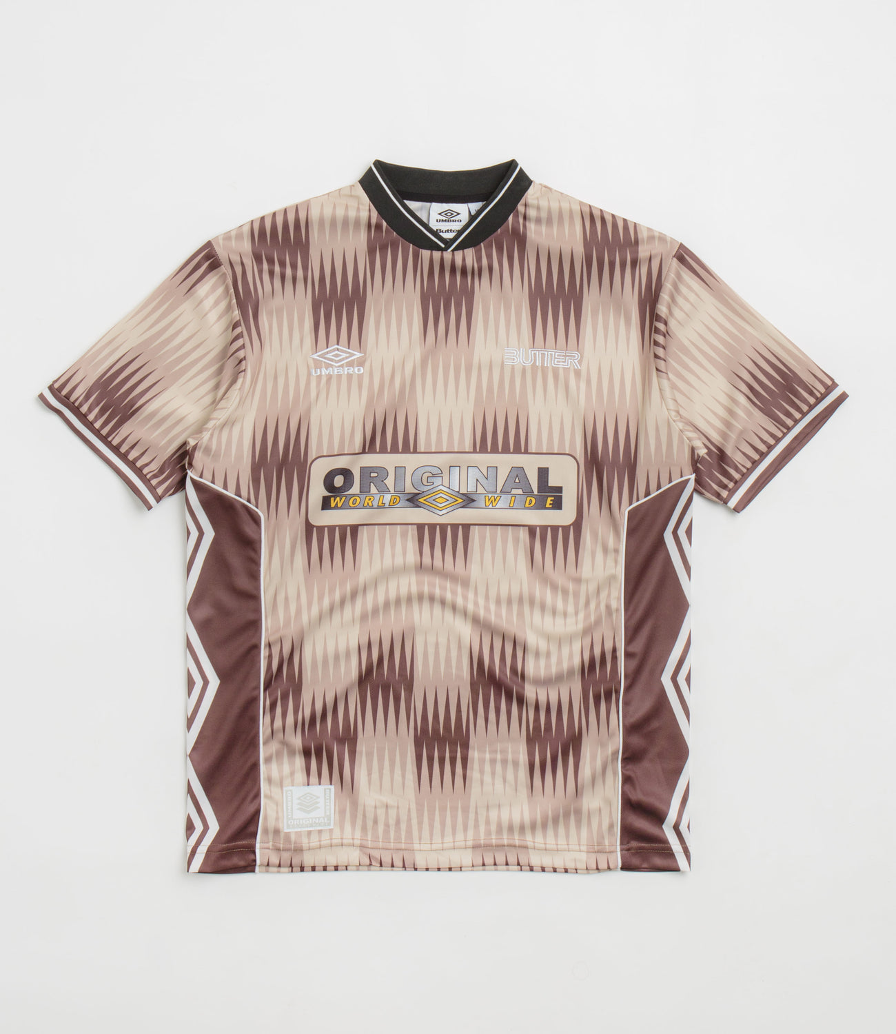Tシャツ・カットソー UMBRO UMB X BUTTER GOODS Short Sleeve Optical Jersey T-Shirt Butter Goods x Umbro Optical Short Sleeve Soccer Jersey