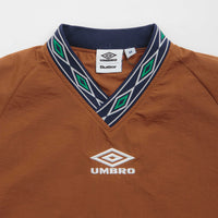 Butter Goods x Umbro Training Sweatshirt in Chocolate and Tan thumbnail