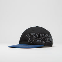 Butter Goods Yard Cap in Black and Royal Blue thumbnail