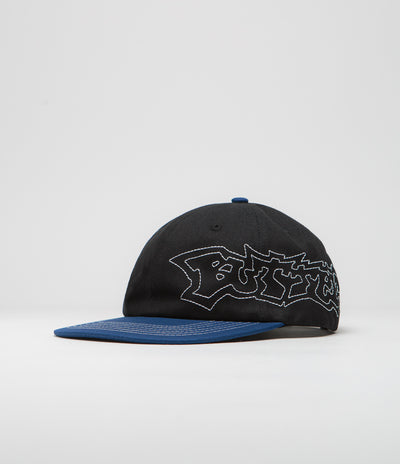 Butter Goods Yard Cap in Black and Royal Blue