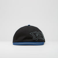 Butter Goods Yard Cap in Black and Royal Blue thumbnail