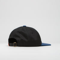 Butter Goods Yard Cap in Black and Royal Blue thumbnail