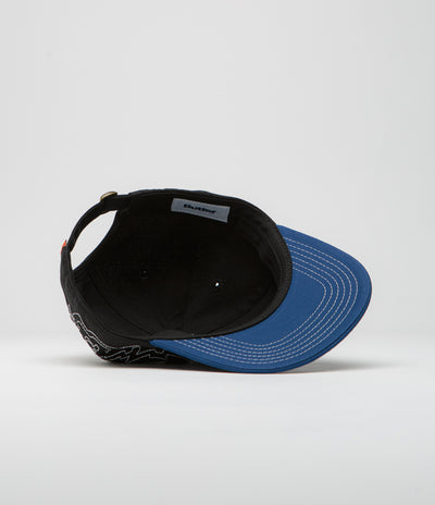 Butter Goods Yard Cap in Black and Royal Blue