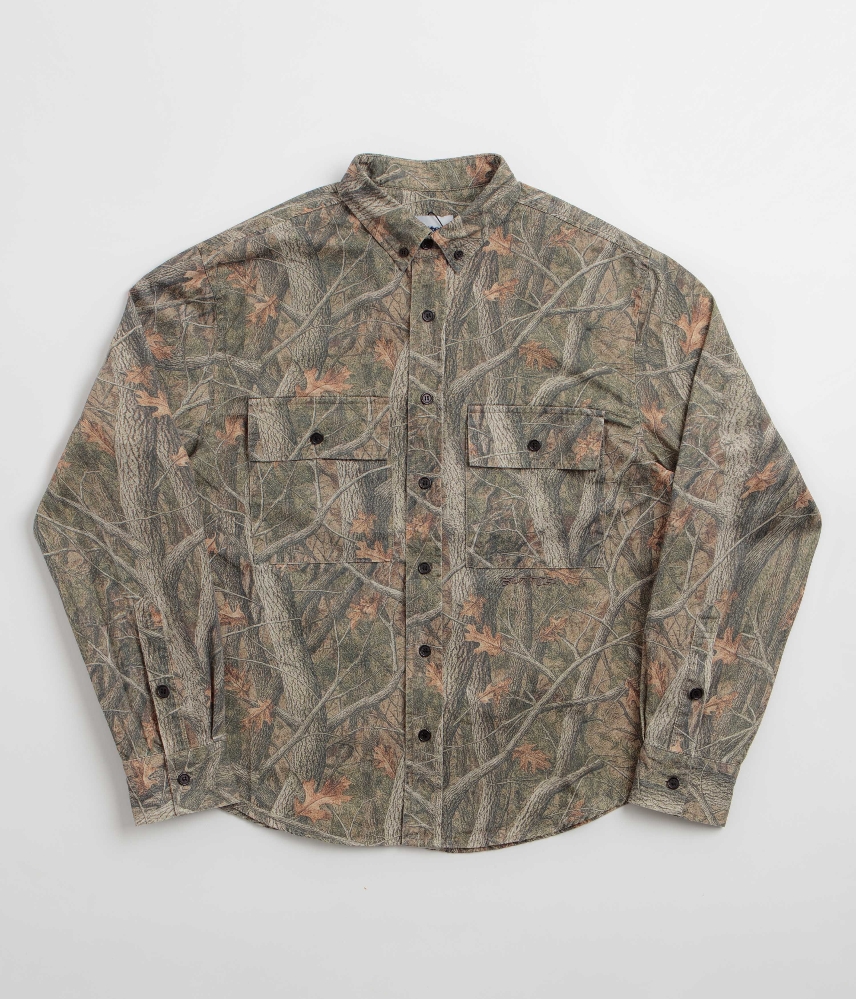 Butter Goods Yard Shirt - Forest Camo