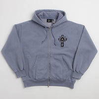 by Parra A Cross To Bear Zip Hoodie - Blue thumbnail