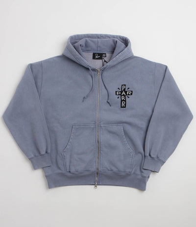 by Parra A Cross To Bear Zip Hoodie - Blue