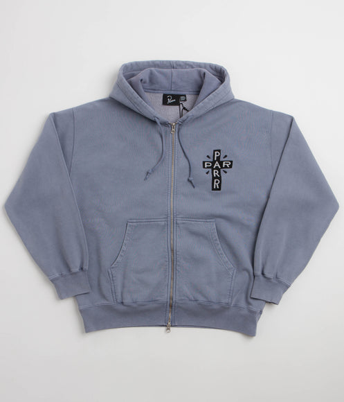 by Parra A Cross To Bear Zip Hoodie - Blue