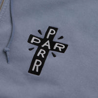 by Parra A Cross To Bear Zip Hoodie - Blue thumbnail