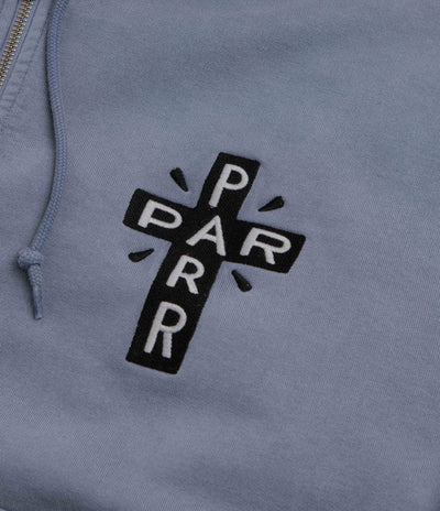 by Parra A Cross To Bear Zip Hoodie - Blue