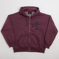 by Parra A Cross To Bear Zip Hoodie - Purple thumbnail